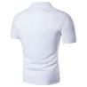 Modieus T-shirt met korte mouwen - opstaande open kraag - mouwen met printT-Shirts