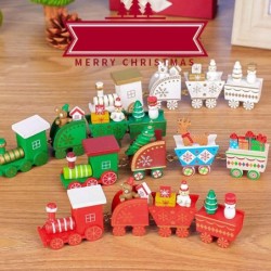 Christmas wooden train - toyHouten