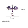 Kristal emaille drakenbrocheBroches