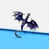 Kristal emaille drakenbrocheBroches