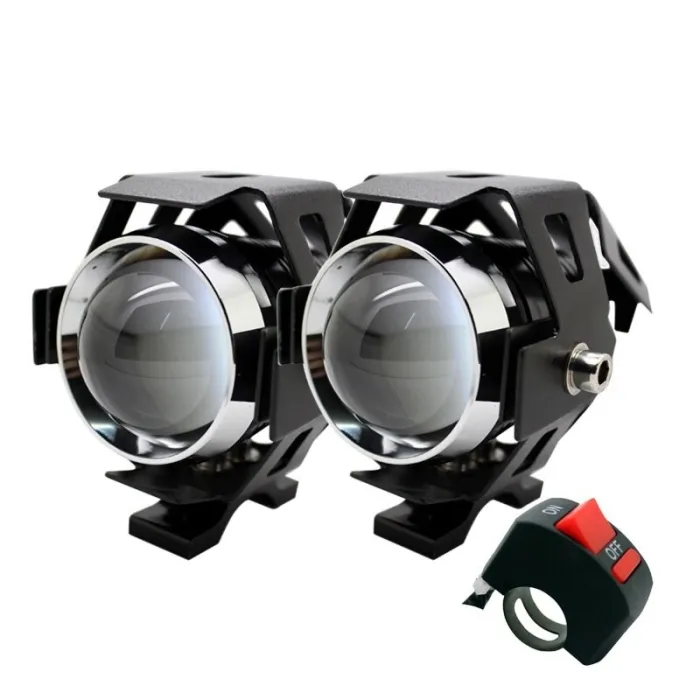 Motor LED koplamp - 3000LM CREE Chip U5 - 3 standen - mistlamp - waterdicht - 2 stuksLED