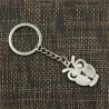 Vintage zilveren sleutelhanger - grote ogen uilSleutelhangers