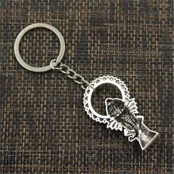 Vintage Ganesha Boeddha olifant - metalen sleutelhangerSleutelhangers