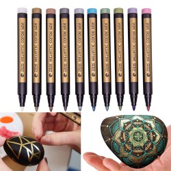 Metallic markers - permanente pennen - 10 stuksPennen & Potloden