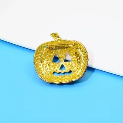 Kristallen Halloween pompoen brocheBroches