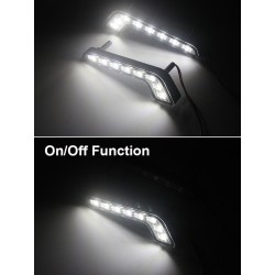 Auto L-type DRL verlichting - super helder - aan/uit functie - waterdicht - LED - 2 stuksDagrijverlichting (DRL)