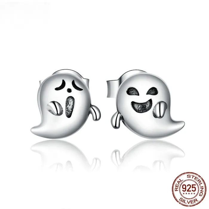 Kleine duivel / spook oorbellen - 925 sterling zilverOorbellen