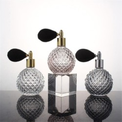 Vintage parfumflesje - lege container - met verstuiver - kristalglas - 100mlParfum