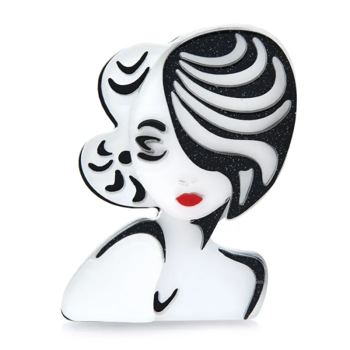 Monroe-broche van acrylBroches