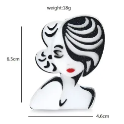 Monroe-broche van acrylBroches
