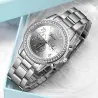 GENEVE - luxe edelstalen horloge - met strass-steentjes / armbandHorloges