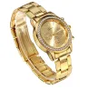 GENEVE - luxe edelstalen horloge - met strass-steentjes / armbandHorloges