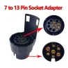 7 naar 13 Pin socket adapter - trailer bedrading connector - waterdicht - 12VDiagnose