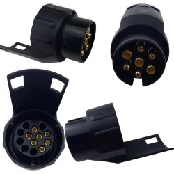 7 naar 13 Pin socket adapter - trailer bedrading connector - waterdicht - 12VDiagnose