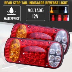 Rear stop tail indicator - reverse light - 12V - 32 LED - 2 piecesLights & lighting