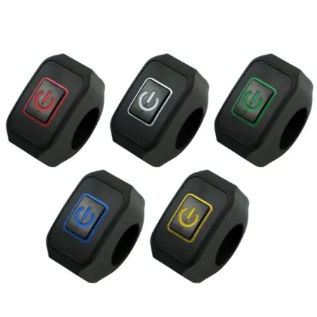 22mm 7/8'' - motorcycle handlebar switch - momentary control switch - with LED light - waterproofSwitches