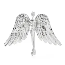 Big wings angel brooch - with crystalsBrooches