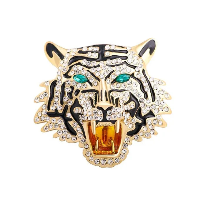 Broche van brullende tijgerkristalBroches