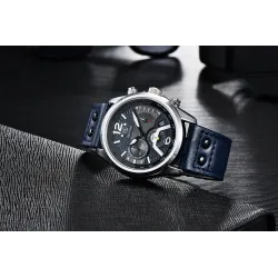 BENYAR - sport quartz horloge - waterdicht - leren bandHorloges