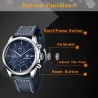 BENYAR - sport quartz horloge - 100m waterdicht - leren bandHorloges