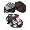 Striped canvas backpack - schoolbag - 3 pieces setBags