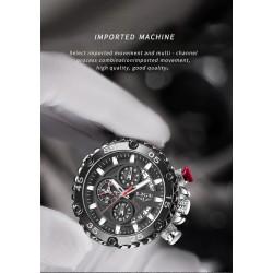 LIGE - sport quartz horloge - lichtgevend - waterdicht - siliconen bandHorloges