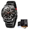 LIGE - sport quartz horloge - lichtgevend - waterdicht - roestvrij staalHorloges