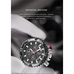 LIGE - sport quartz horloge - lichtgevend - waterdicht - roestvrij staalHorloges