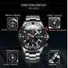 LIGE - sport quartz horloge - lichtgevend - waterdicht - roestvrij staalHorloges