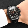 LIGE - sport quartz horloge - lichtgevend - waterdicht - roestvrij staalHorloges