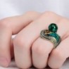 Exclusive vintage ring - green stone - crystalsRings