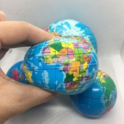 Schuimbal met wereldkaart - speelgoed voor stressverlichting - 76mmFidget-spinner