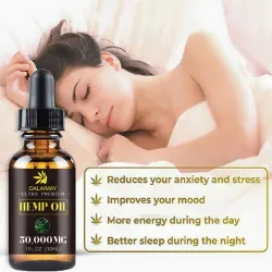 Biologische hennepzaadolie - angst / stress / pijnverlichting - slaaphulpmiddel - massageolie voor het hele lichaamMassage