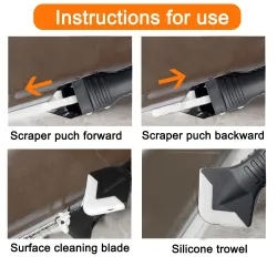 Siliconenkit schraper - schimmel verwijderen - 5 in 1 toolHandgereedschap
