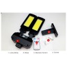 Solar street light - double-headed lamp - PIR motion sensor - waterproof - 200 COB - 3000mAhStreet lighting