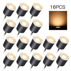 LED-inbouwspots - buiten - IP67 waterdicht - DC12V - 16 stuksVerlichting