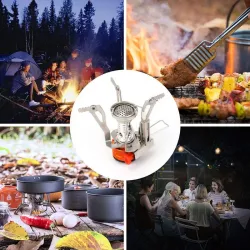Mini opvouwbaar gasfornuis - campingbranderSurvival gereedschap