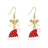 Decorative Christmas earrings - snowflake - SantaEarrings