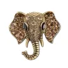 Vintage kristallen olifant brocheBroches