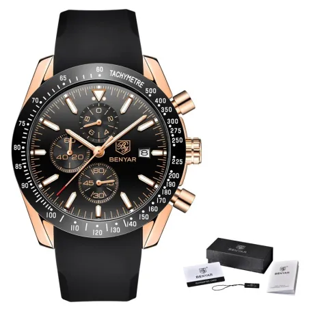 BENYAR - sport quartz horloge - waterdicht - siliconen bandHorloges