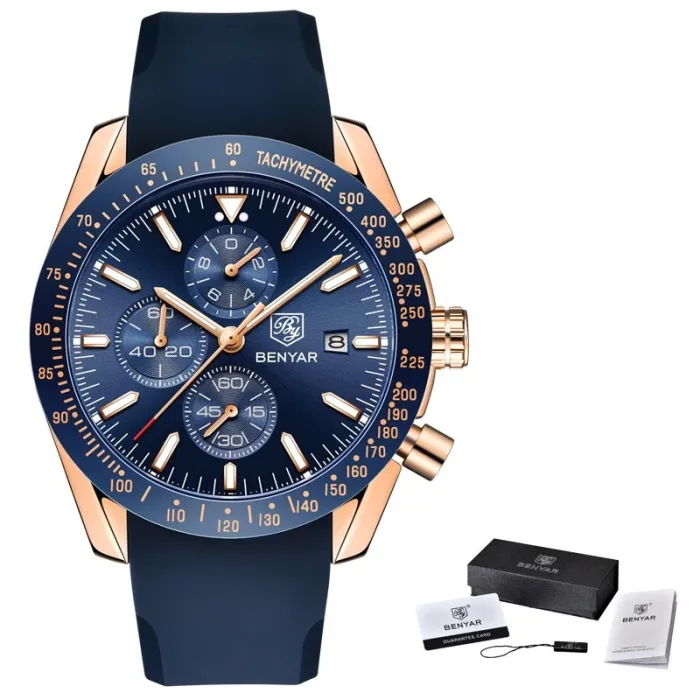 BENYAR - sport quartz horloge - waterdicht - siliconen bandHorloges