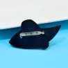 Lady in black hat - broochBrooches