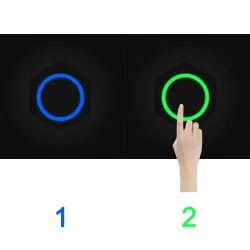 Metal push button switch - two-color LED - waterproof - latching fixation - 12V - 220V - 199mm - 22mmSwitches