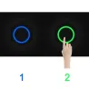 Metal push button switch - two-color LED - waterproof - latching fixation - 12V - 220V - 199mm - 22mmSwitches