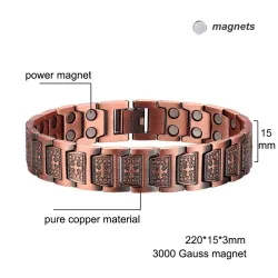 Magnetische koperen armband - kruisontwerpArmbanden