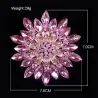 Big daisy flower - crystal broochBrooches