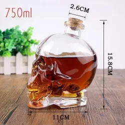 Kristallen hoofdschedel - karaf voor wodka & wijn - 180ml - 400ml - 750mlBar producten