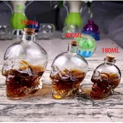 Kristallen hoofdschedel - karaf voor wodka & wijn - 180ml - 400ml - 750mlBar producten