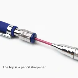 Mechanical triangular pencil - sharpener - 12 color refills / stylusPencil sharpeners