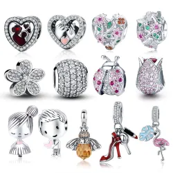Armband hangers - lieveheersbeestje - bij - origineel 925 sterling zilverArmbanden